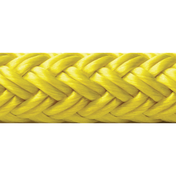 Seachoice Double Braid Nylon Dock Line, Yellow, 1/2" x 20' 39911